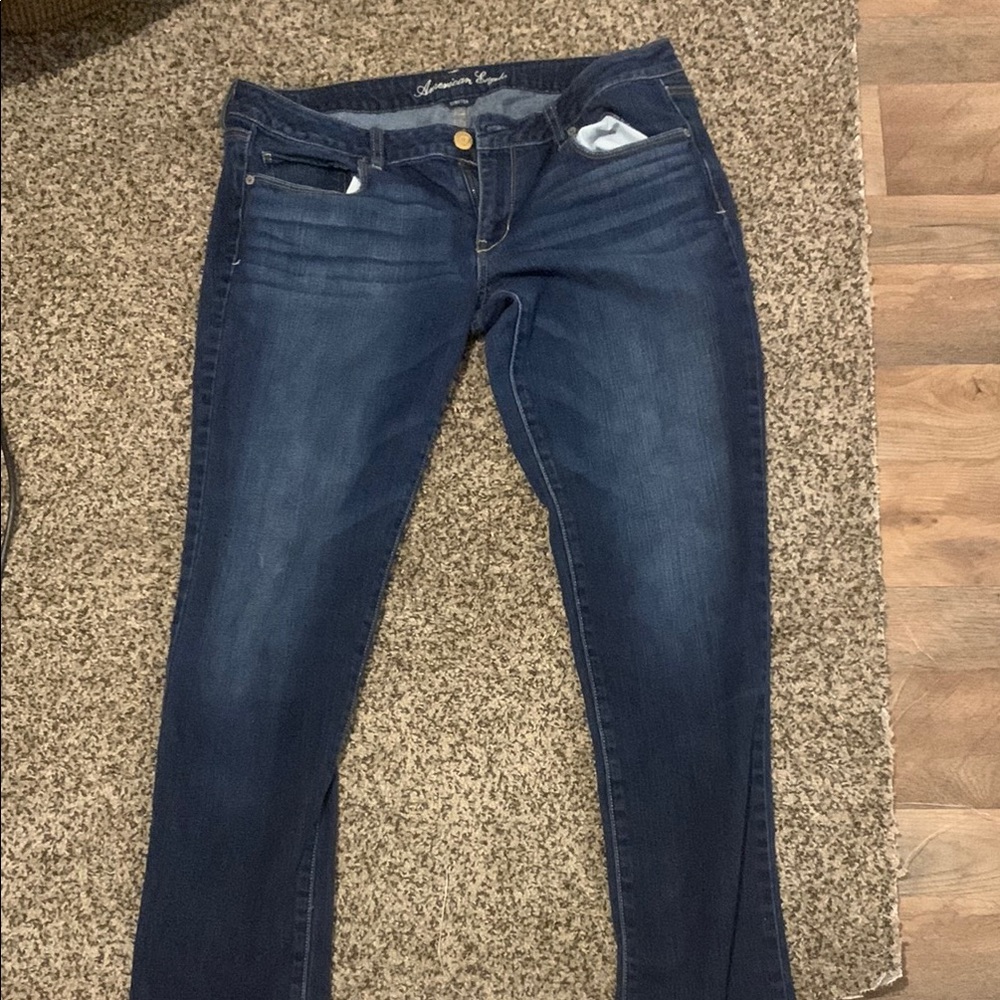 American Eagle Blue Skinny Jeans with Stretch